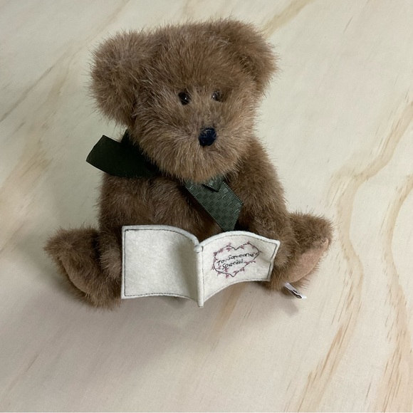 Boyds Bears Proverbs 17:17 Head Bean Plush Stuffed Animal Toy Gift 5 Inch - Picture 2 of 5